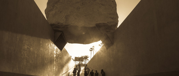 Levitated Mass by Michael Heizer. Photo by m-bot/Flickr.