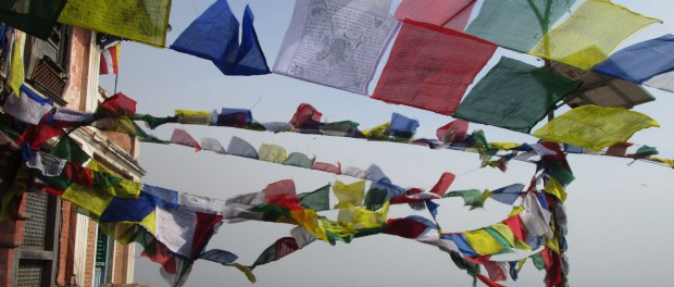 prayer flags at swayambunath. photo Rachel Levine