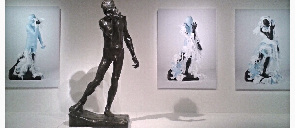 Adad Hannah's Unwrapping Rodin. Montreal Museum of Fine Arts. Photo Cassandra Marsillo.