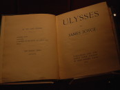 A printing of Joyce's novel Ulysses (c. 1923). Photo credit: Paul Hermans/Wikimedia Commons.