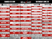 Day 2 Rockfest Schedule