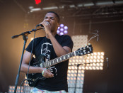 The OBGMS on stage at Osheaga Music and Arts Festival 2015. Photo Pierre Bourgault.