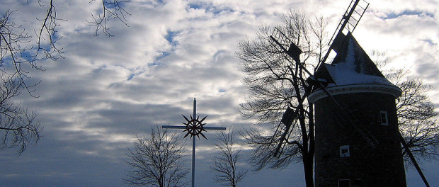 Pointe-Claire's windmill, one of eighteen surviving windmills in Quebec. Photo credit: indiewench/Flickr