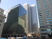 1 Place-Ville Marie, with 5 Place-Ville Marie in the foreground. Photo credit: Jean Gagnon/Wikimedia Commons.