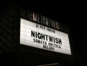 Nightwish at Metropolis Feb 21st 2016