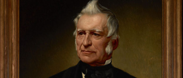 Detail of a portrait of Louis Joseph Papineau by Alfred Boisseau. Oil on canvas, 1872. Source: Library and Archives Canada/MIKAN Number: 2890428