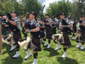 Bagpipers. Montreal Highland Games. PHoto Rachel Levine