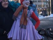 Clowns. Montréal en lumière Festival. Photo Rachel Levine