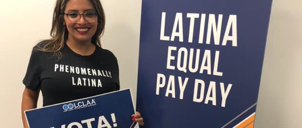 Cristela Alonzo on Latina Equal Pay DAy. Photo from her Facebook Page