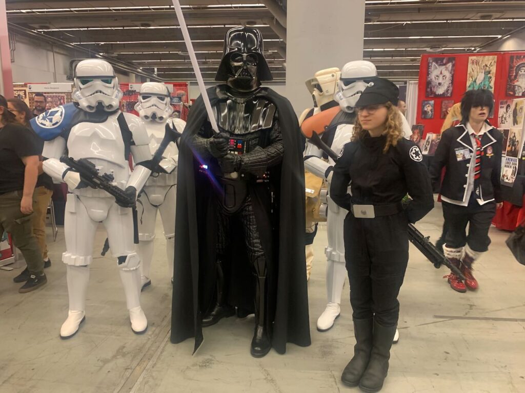 Darth Vader and Imperial Army. Comiccon 2022. Photo Rachel Levine