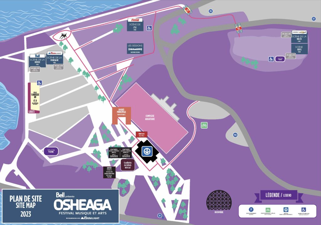 Osheaga Map 2023