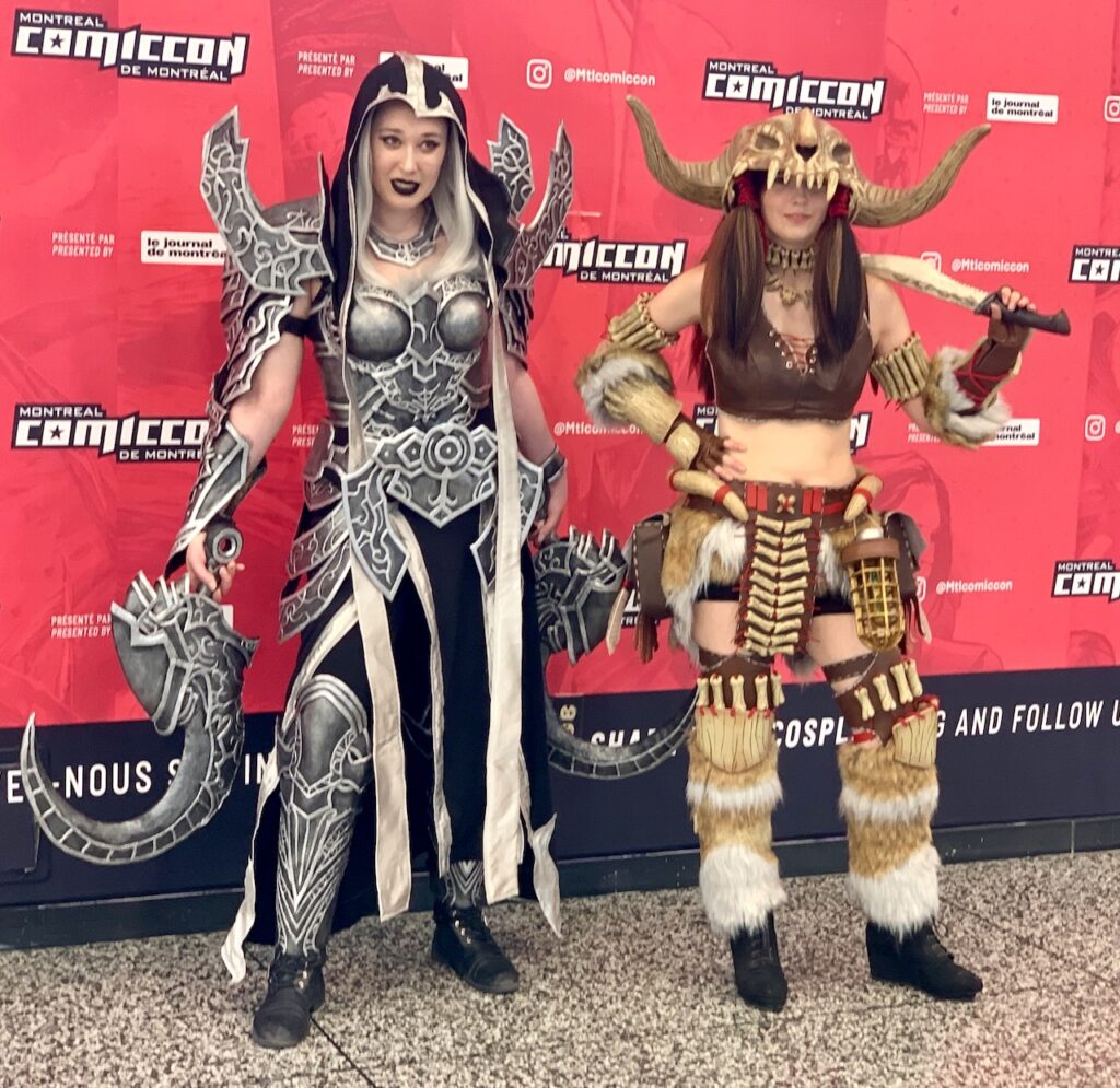Two people in cosplay
