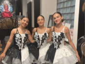 Women in black and white ballet clothes