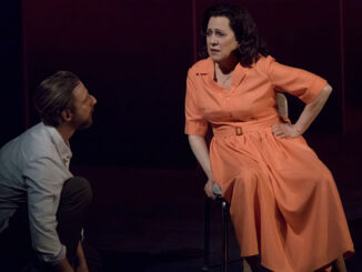 Two actors on stage