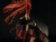 Dancer with red fringes